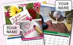 3-for-2 Personalised Calendars at Gone Digging - Earn up to 6% Cashback