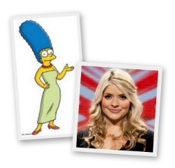 Holly Willoughby and Marge Simpson came out on top in the CantBarsed.com online Mother's Day poll