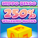 New: get £25 FREE at Hippo Bingo this autumn! Just use Freecashback.co.uk's exclusive promo code HIP250. Deposit just £10 and get another £25 totally free! Click here now